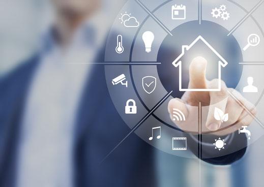 AAL und Smart Home symbolisiert